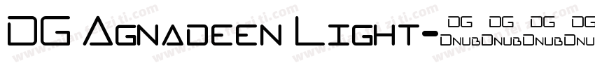 DG Agnadeen Light字体转换